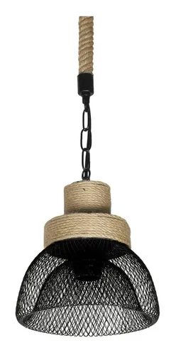 Lámpara Colgante Decorativa Rústica Con Cadena E-27 / Hb Led