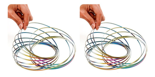 Imagem 1 de 8 de 2flow Rings Anéis Mágicos Fluxo Cinético Mola Mágica Kinetic