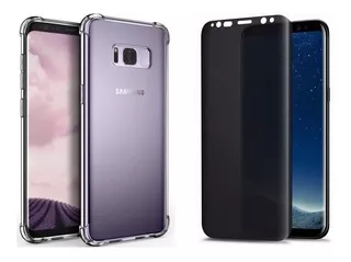 Capa Case P/ Galaxy S8 Plus + Pelicula Fosca Privacidade