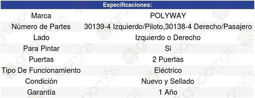 Espejo Pontiac G5 07/10 Polyway