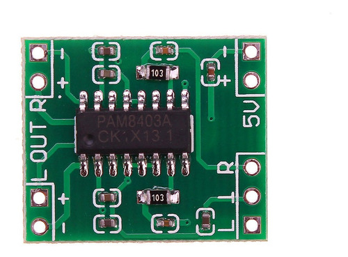 Imagen 1 de 3 de Micro Amplificador Potencia 2x 3w Pam8403 Clase D 5v Emn