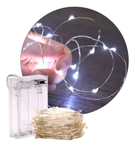 Luces Hada Led A Pilas (no Incluidas ) De 10 Metros