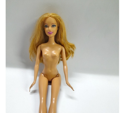 Muñeca Barbie Original Pelo Castaño (usada)