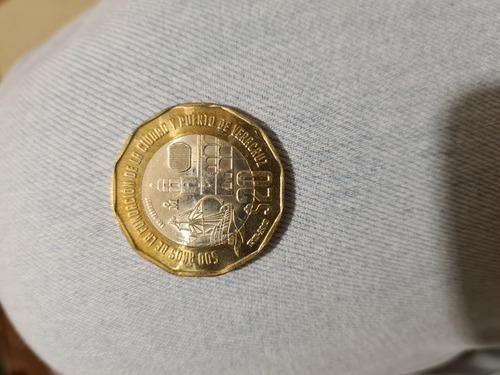 Moneda Conmemorativa 20 Pesos 500 Años Puerto De Veracruz