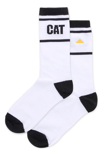 Medias Cat M Aop Crew Sock Triangle Stripe-whit Para Hombre