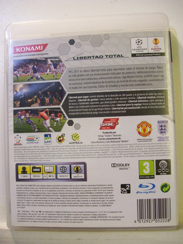 Pes 2011 - Pro Evolution Soccer, Jogo Ps3 Original Importado