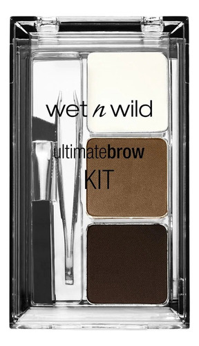 Kit de delineador de sobrancelhas Wet N Wild Ultimate Brow Color Ash Brown