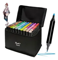 Comprar Marcadores Touch Doble Punta 80u + Estuche Para Transportar