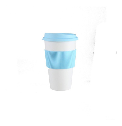 Imagen 5 de 6 de 40 Vaso Térmico Mug Jarro 300 Ml Tapa Faja Colores Pastel