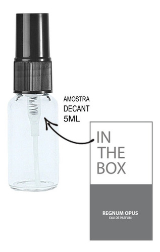 Imagem 1 de 2 de Decant 5ml - Regnum Opus In The Box - Amostra Vidro Spray