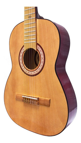 Guitarra Tercerola 3/4 Acústica Clásica Tc1-vino-ave Msi Color Natural Orientación De La Mano Derecha