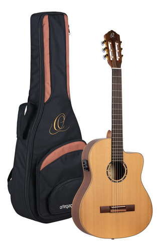 Ortega Guitars 6 String Family Series Pro Solid Top Slim Ne.