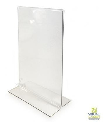 Imagem 2 de 2 de Display Mesa 10x15cm Acrílico Kit 15 Peças Restaurante