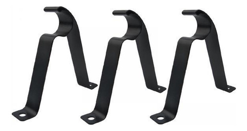 2 X 3 Soportes Ajustables Para Barra De Cortina De 2 Piezas