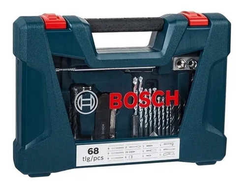 Imagen 3 de 8 de Set Kit Juego Bosch V-line 68 Pzs Puntas Mechas Tubos - Mm