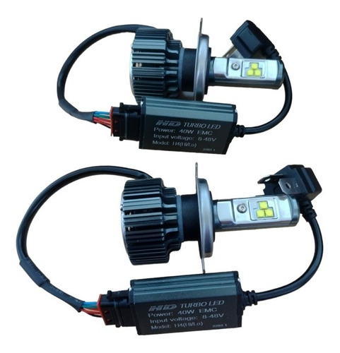 Ampolleta Turbo Led H4 Can Bus 40watt 12-24 Volt Vehículos