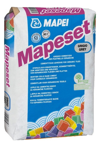 Mapeset Gris Adhesivo Cementico Para Losetas X 25 Kg