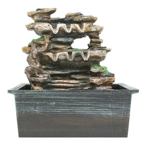 Fonte Agua Decorativa Cascata Artificial Iluminação De Led Cor Não se aplica 110V/220V (Bivolt)