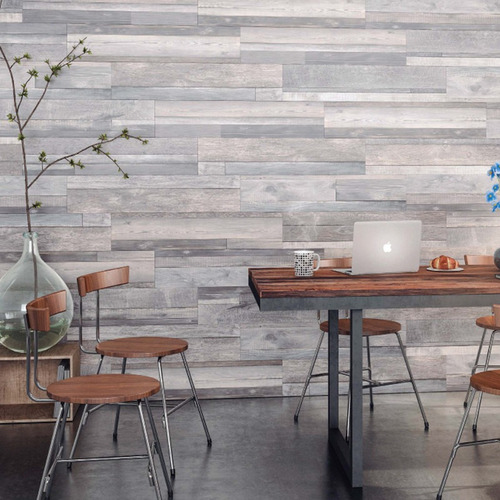 Porcelanato Tipo Madera 20x90 Tono Gris