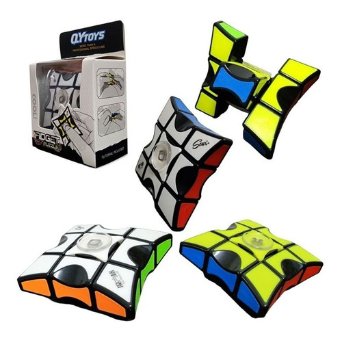 Cubo Rubik Twisty Qiyi M Floppy Magic Cube 1x3x3 Black 