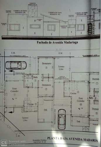 Imagen 2 de 5 de Lote Con Planos P/2 Chalets -querini 996 San Bernardo