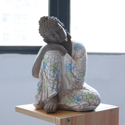 Estatua De Buda Durmiente Resina Resina Budismo Estatuilla