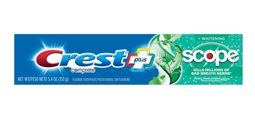 Crest Plus Pasta Dental Con Fluor Frescura Menta 153g Local