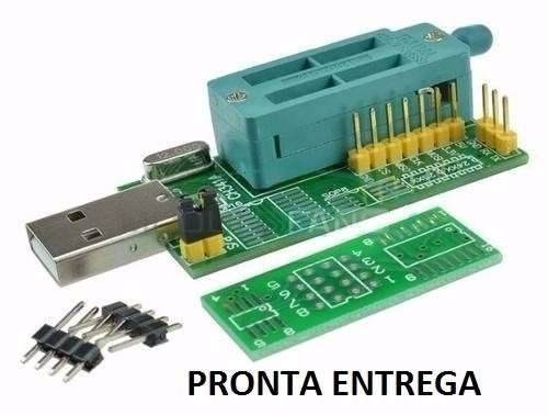 Kit Gravador Ch341a Eprom Bios 24xx 25xx + Soic8 150 Mil