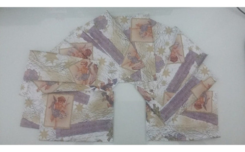 Saquinhos 10cm X 14cm Para Presente Natal Anjo Serafim Sino