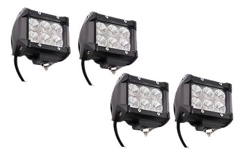 4pcs Led 18w Inundación Cree Trabajo Luz Suv Conducción Lámp