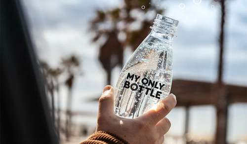 Botella Reutilizable Sodastream My Only Bottle 500 Ml Negra Color Negro
