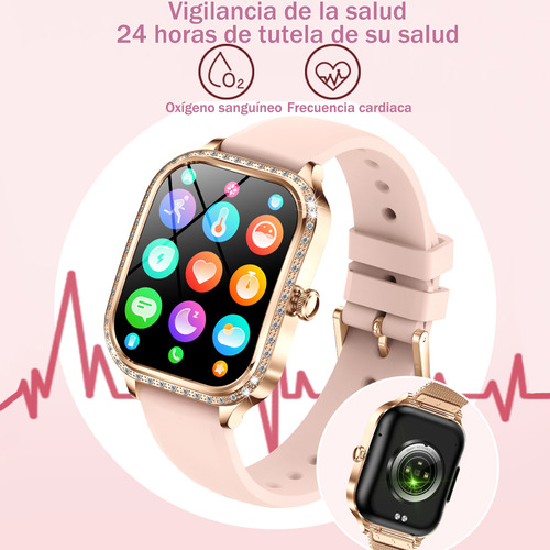 Smart Watch Mujer Bluetooth Llamada Asistente De Voz Ai