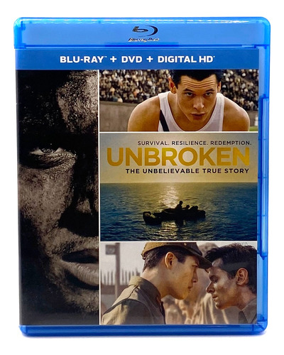 Blu-ray + Dvd Unbroken ( Inquebrantable) Película 2014