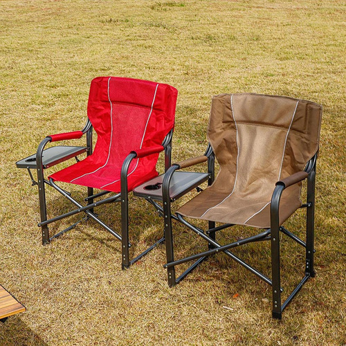 Silla De Director Para Acampar Con Mesa Auxiliar, Silla