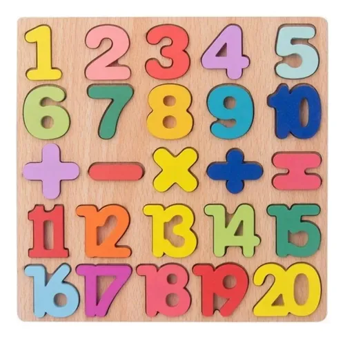 Set 3 Rompecabezas Números Letras Didáctico Encajables