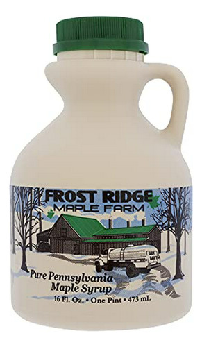 Jarabe - Frost Ridge Maple Farm, Organic Maple Syrup, Grade 