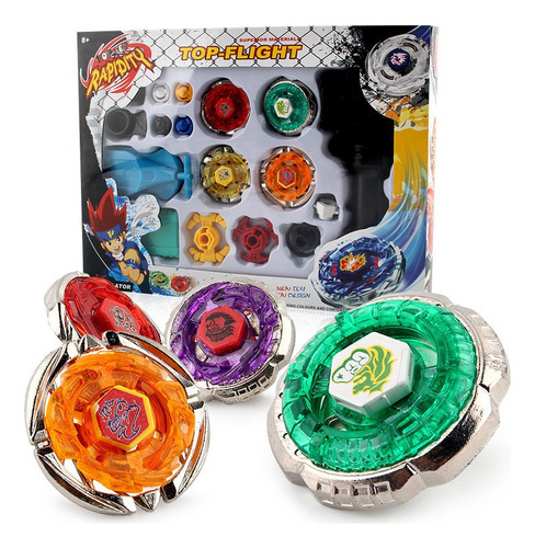 Set De Juguetes #beyblade Arena Spinning Top Metal Fight Bey