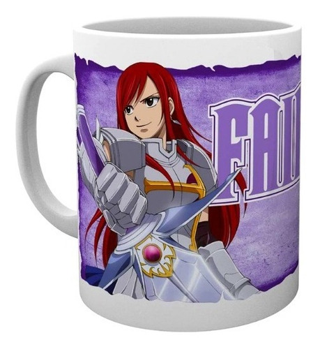 Mug Anime Fairy Tail / Taza De Erza Para Otakus