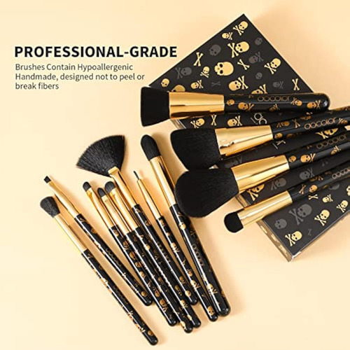 Juego De Brochas De Maquillaje Docolor Professional, 12 Piez