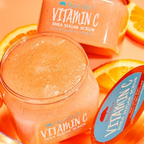 Exfoliante De Azúcar Y Karité Con Vitamina C Tree Hut, 18 On