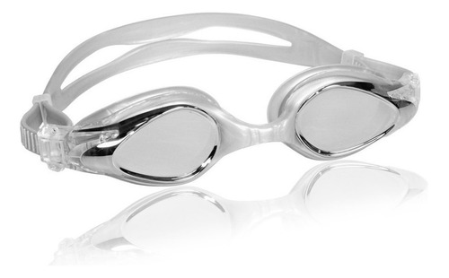 Goggles Natacion Modelo Flow Mirrow Plata Marca Escualo