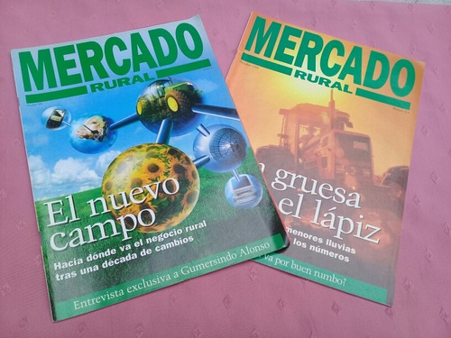 Lote 2 Revista Mercado Rural 1 Y 2 1998 Marketing Muy Buenas