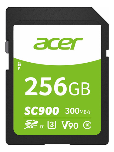 Tarjeta De Memoria Sd 256 Gb Acer Sc900 V90 4k Uhs-ii