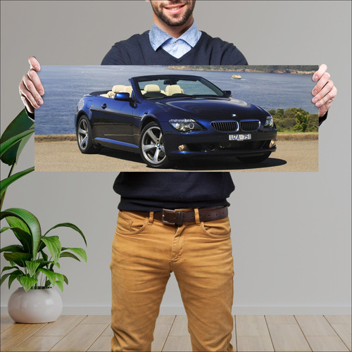 Cuadro 30x80cm Auto 2007 Bmw 6 Series Convertibl 521