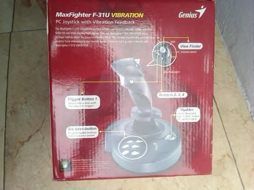 Joystick Maxfighter F-31u Palanca Mando Simulador Pc Usb