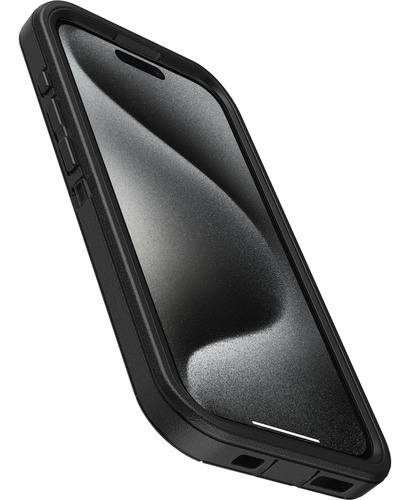Funda Otterbox Defender Series Para iPhone 15 Pro, Color Negro