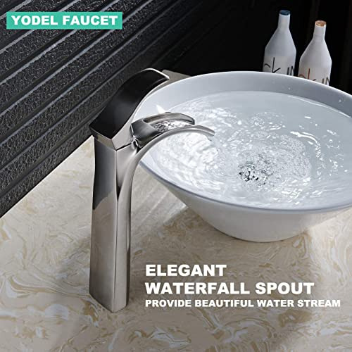 Grifo Cascada Baño Rv Moderno - Agua Caliente/fría - Níquel