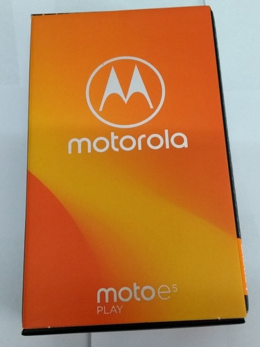 Imagem 1 de 5 de Caixa Vazia Motorola Moto E5 Play + Manual + Protetor Tela