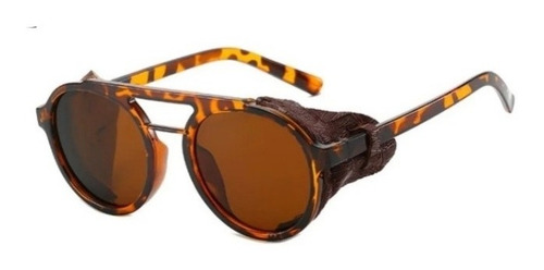 Lentes De Sol Steampunk Redondas Ironn Mn Con Uv400