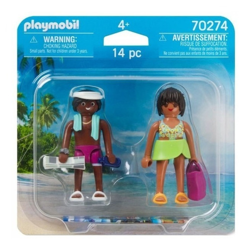 Figura Armable Playmobil Duo Pack Pareja De Vacaciones 3+ Cantidad de piezas 14
